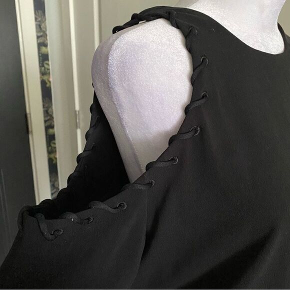 NWT IRO Breen Shift Style Cocktail Little Black Dress Size 8 - Picture 8 of 8